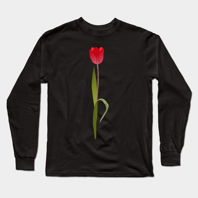 Tulip Long Sleeve T-Shirt by Womens Art Store